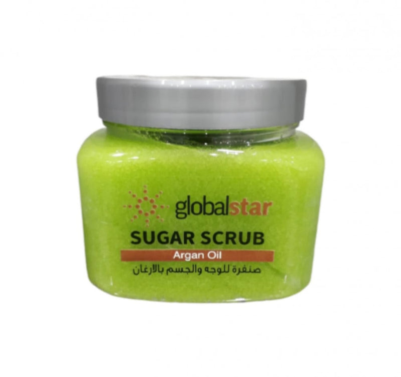Globalstar Argan Oil Sugar Scrub Exfoliating Body and Face 600ml