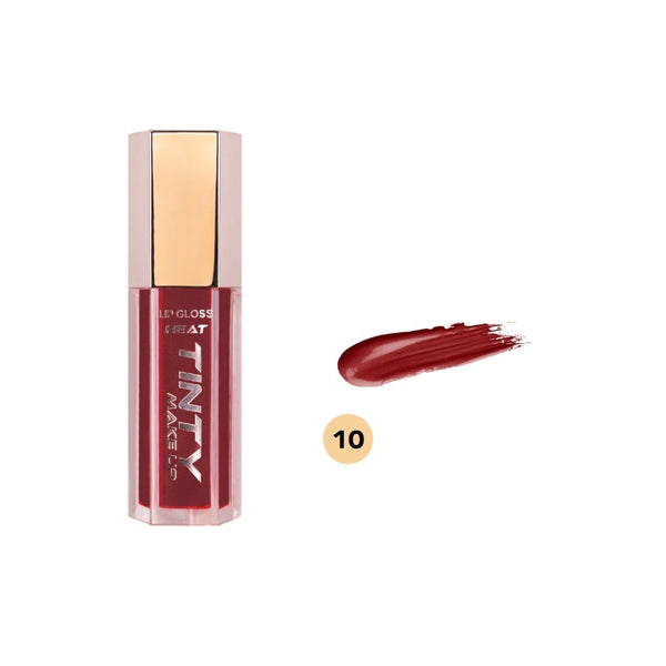 Tinti Lip Gloss No. 10, Non-Sticky, Ultra-Shine, 9ml