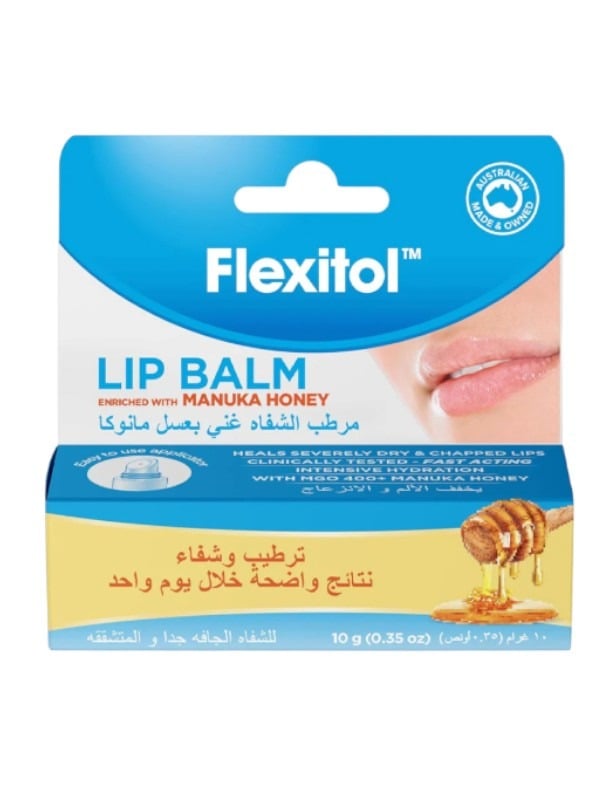 Flexitol Manuka Honey Lip Balm - 10g