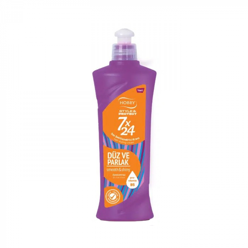 Hobby Style & Protect 7x24 Styling Cream, Heat Protection, 250ml