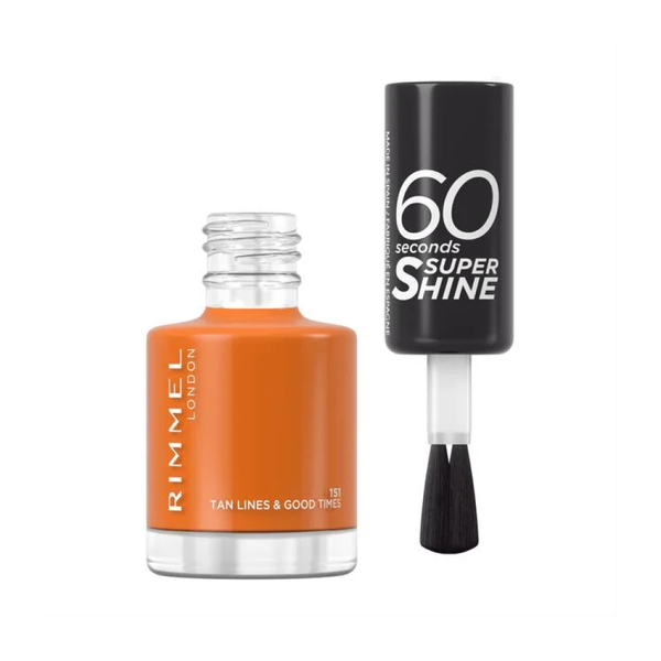 Rimmel London 60 Seconds Super Shine Nail Polish, 151 Tan Lines, 8ml