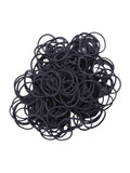 Salon System Black Plastic Hair Elastics (Pack of 10)