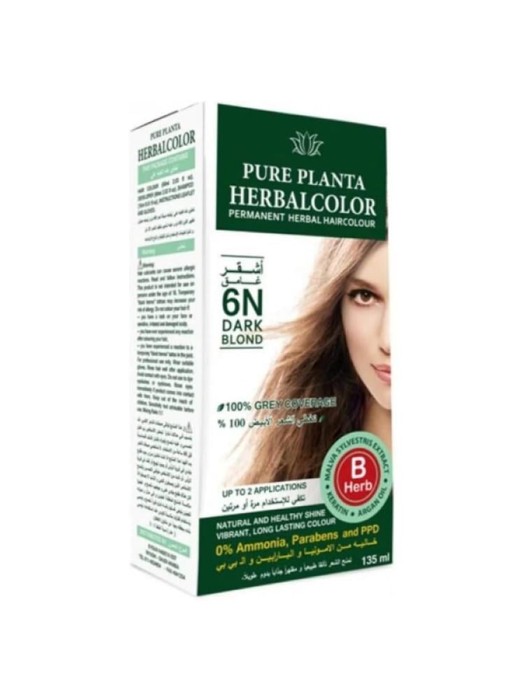 Pure Planta Hair Dye N6 Dark Blonde Ammonia-Free 135 ml