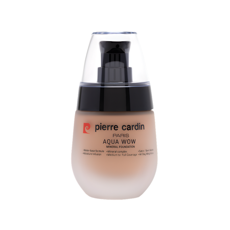 Pierre Cardin Aqua Wow Mineral Foundation 703, Warm Naturals, Medium Skin Tone