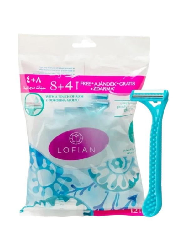 Lofian Body Hair Removal Razors - 12 Piece Pack