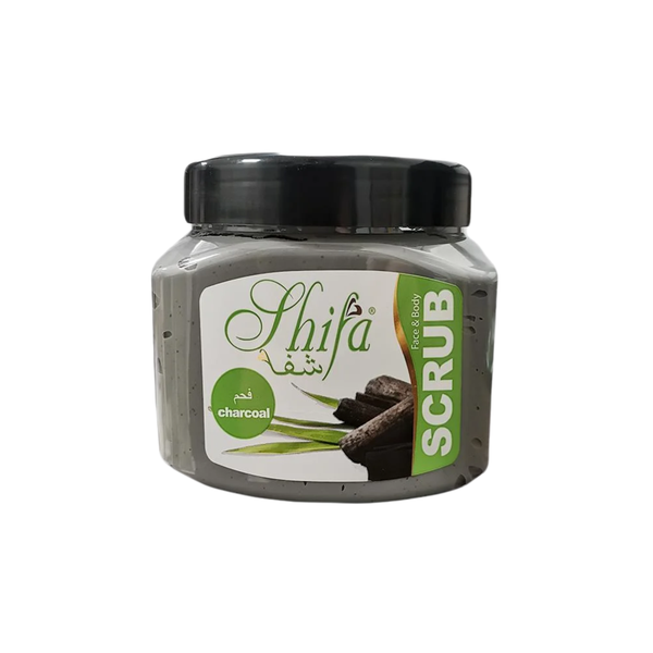 Shifa Charcoal Face and Body Scrub Exfoliating Cleanser 300g