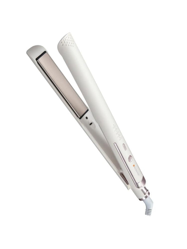 Rebune Ceramic Hair Straightener, 40W, Temperature Control, White