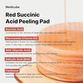 Medicube Red Succinic Acid Exfoliating Toner Pads, 70 Count