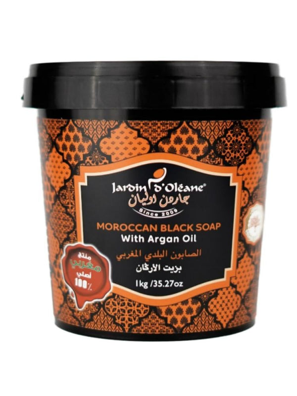 Garden Olian Moroccan Black Soap with Argan Oil - 1000g