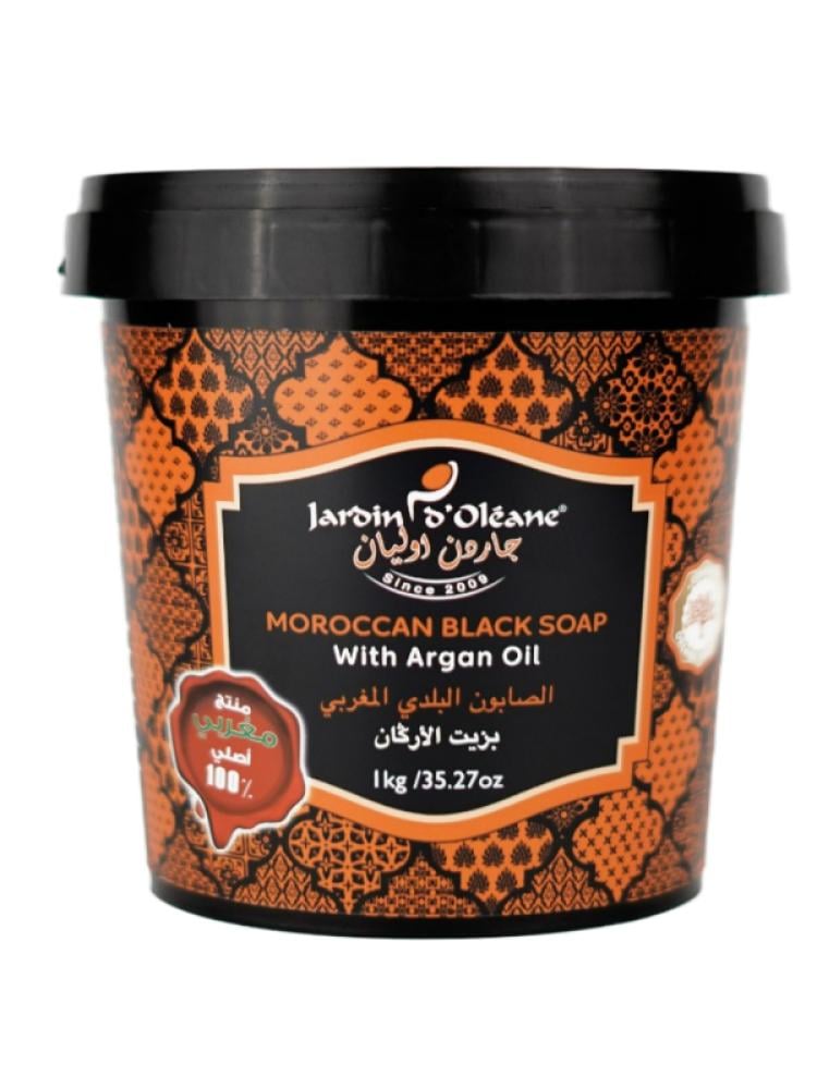 Garden Olian Moroccan Black Soap with Argan Oil - 1000g