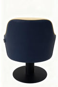 Salon System BX-3135AX Women's Hair Cutting Chair - Beige/Dark Blue