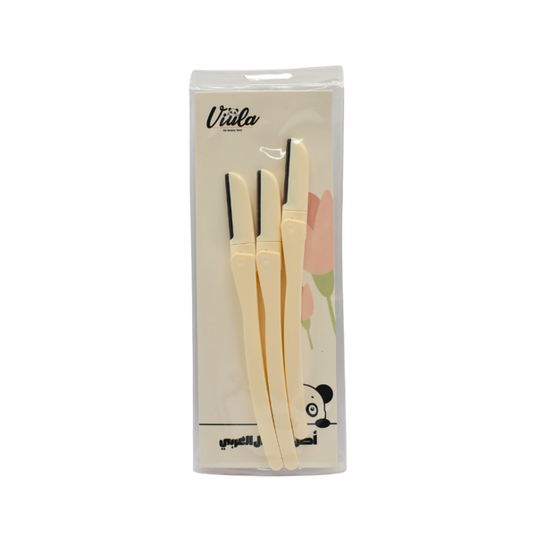 Viula Eyebrow Shaping Razors (3 Pieces) with Precision Blades