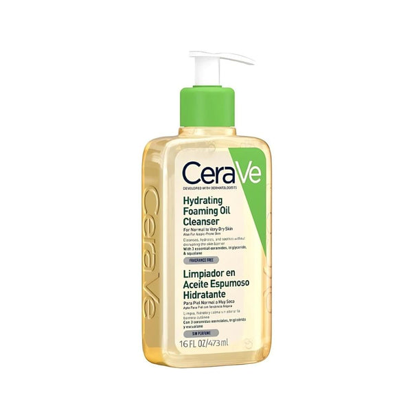 CeraVe Foaming Oil Cleanser, Moisturizing Face and Body Wash, 473ml