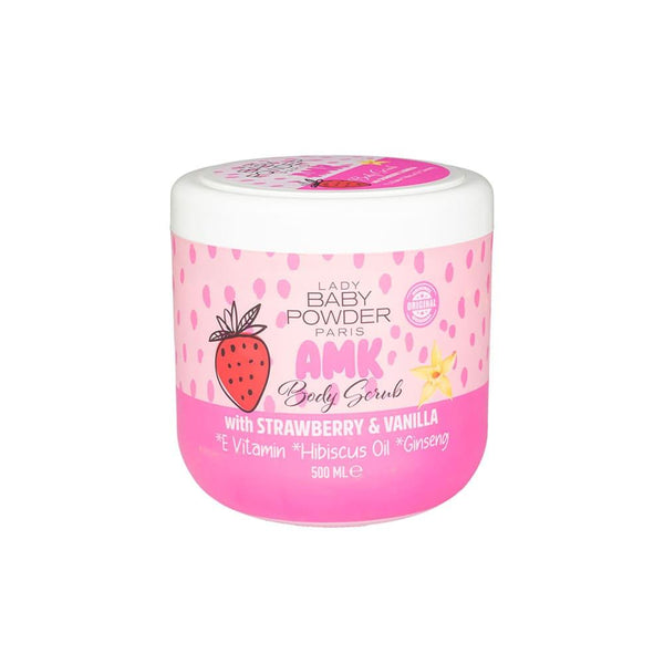 Face and Body Scrub Strawberry Vanilla Gentle Exfoliating Lady 500ml