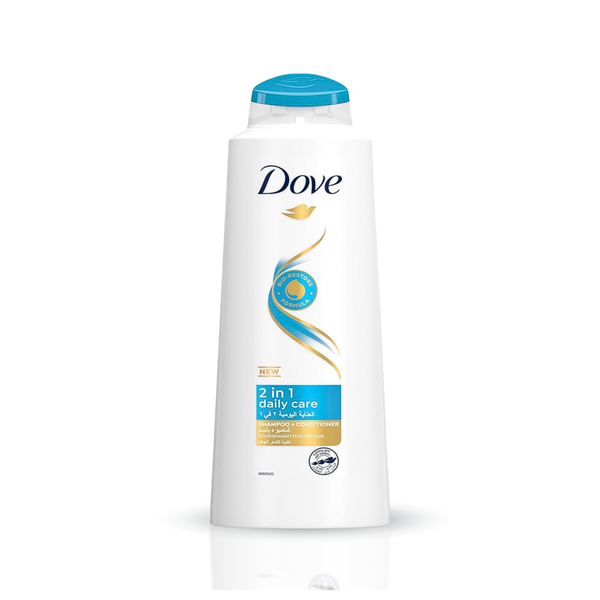 Dove 2-in-1 Daily Care Shampoo and Conditioner, Dry Hair, 590ml