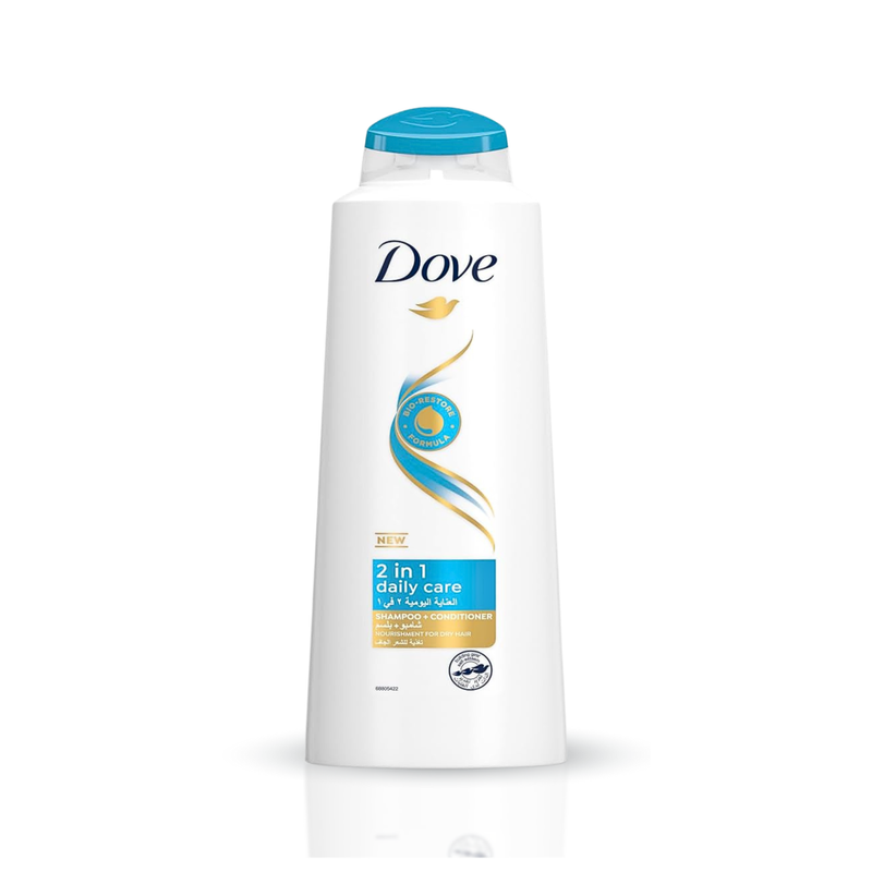 Dove 2-in-1 Daily Care Shampoo and Conditioner, Dry Hair, 590ml