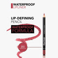 Flormar Waterproof Lip Liner 203 Subdued Pink Long-Lasting Smudge-Proof