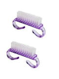 Salon System Nail Cleaning Brushes - 3 Pieces - Assorted Colors