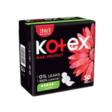 Kotex Maxi Sanitary Pads with Wings Daytime Protection Comfort 30 pads
