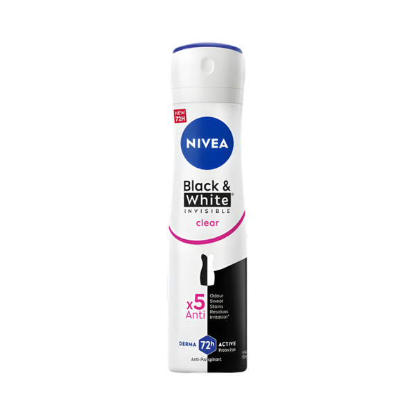 Nivea Original Invisible Black & White Antiperspirant Spray 150ml