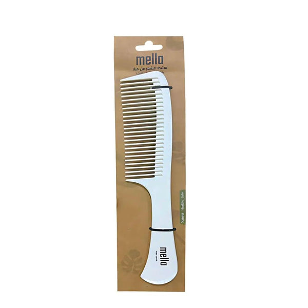 Mila Light Beige Hair Styling Comb, Detangling Teeth, All Hair Types