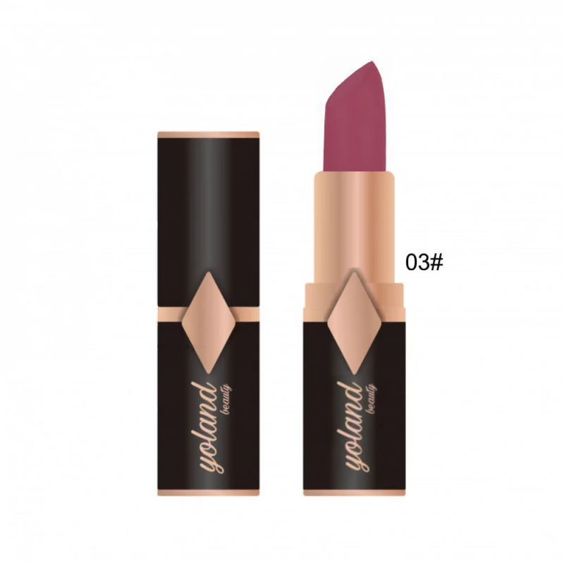 Yolande Beauty Tonay Creamy Rouge Lipstick 03, 3.8g, Matte Finish