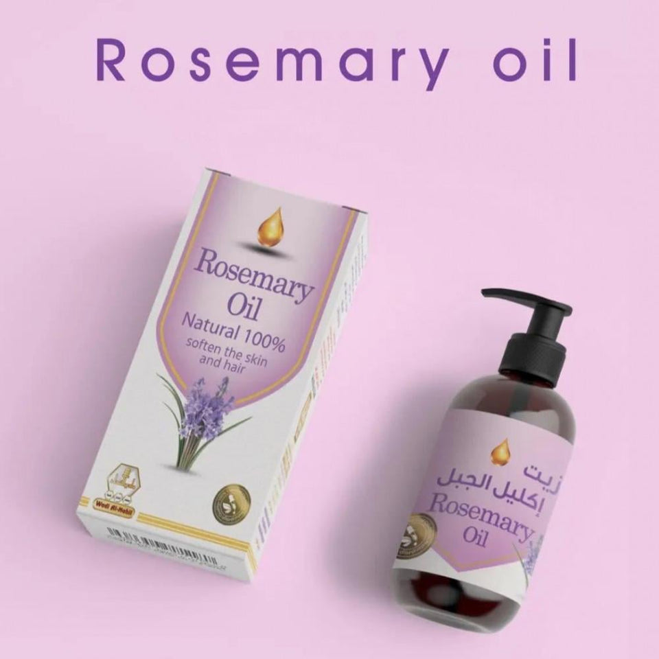 Wadi Al Nahil Rosemary Oil for Skin & Hair Care Promotes Hair Growth 125ml