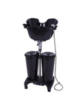 Salon System Portable Electric Washbasin T0142 - Double Bowl Black