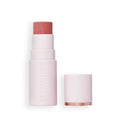 Revolution Skin Silk Marble Blush Stick, Cream-to-Powder, Peach Pink