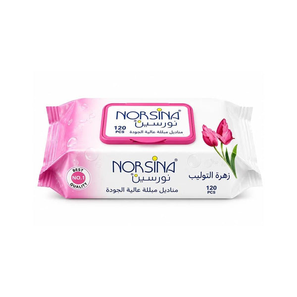 Wet Wipes Orchid Scented Moisturising 120 Wipes Norsina