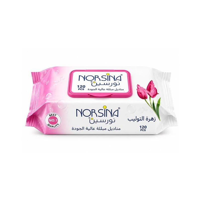 Wet Wipes Orchid Scented Moisturising 120 Wipes Norsina