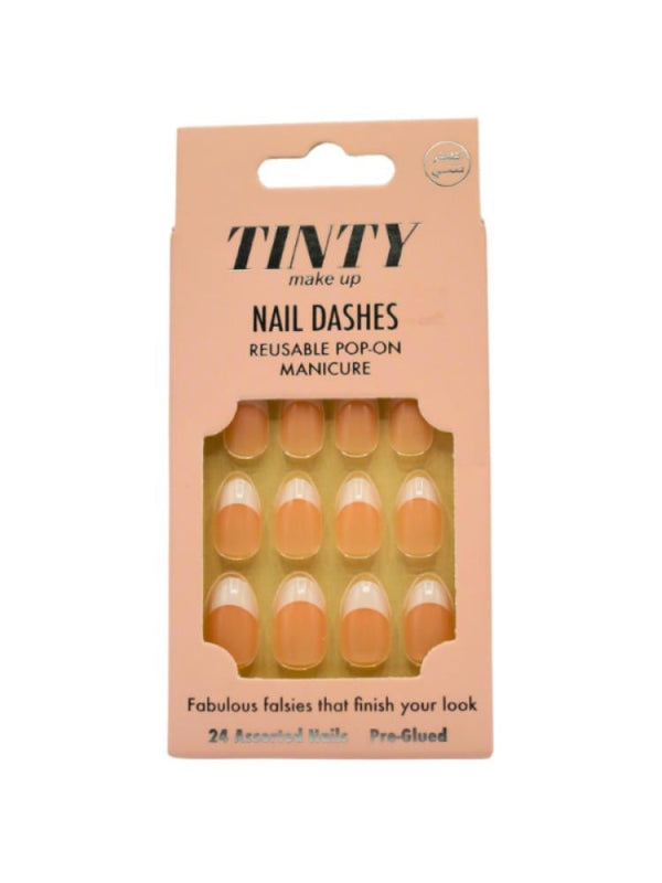 Tinty Press-On Adhesive Nails - 24 Pieces, Model MS24