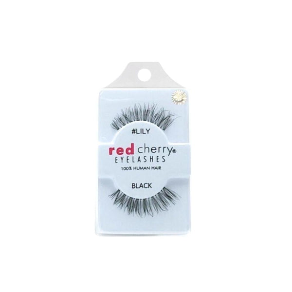 Red Cherry Natural Eyelashes Lily Black, Flexible Band