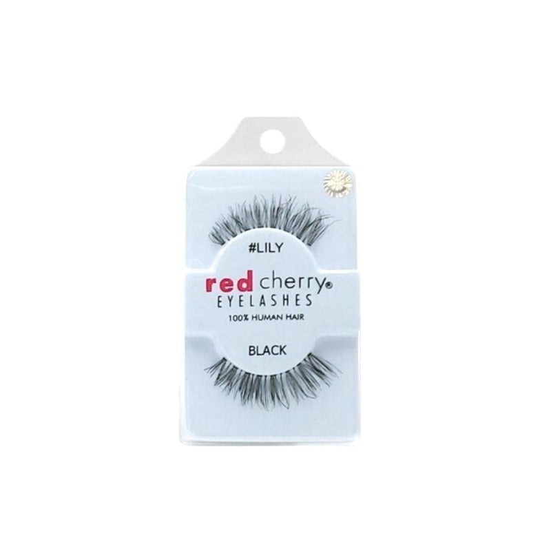 Red Cherry Natural Eyelashes Lily Black, Flexible Band
