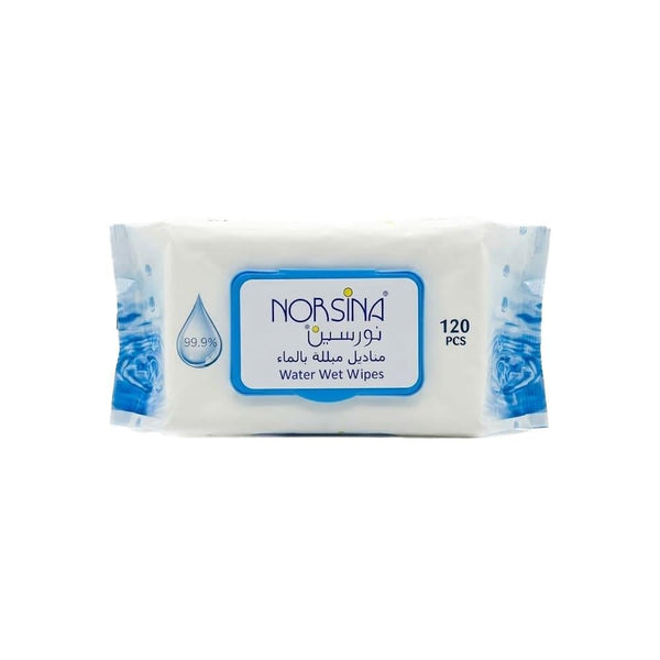 Pure Water Wet Wipes Gentle Cleansing 120 Wipes Norsina