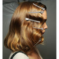 Hair Clips For Sectioning Hair Silver Metal Styling Sasha 12 Pieces