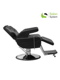 Salon System Men's Barber Chair Land Cruiser Black Striped - Model 2025