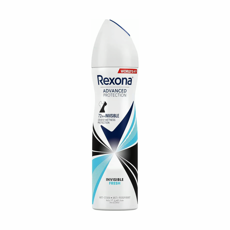 Rexona Invisible Fresh Deodorant Spray for Women, 150ml, Anti-Stain