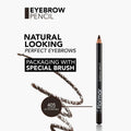 Flormar Eyebrow Pencil Dark Brown 405 Plant Oil Formula Built-in Brush