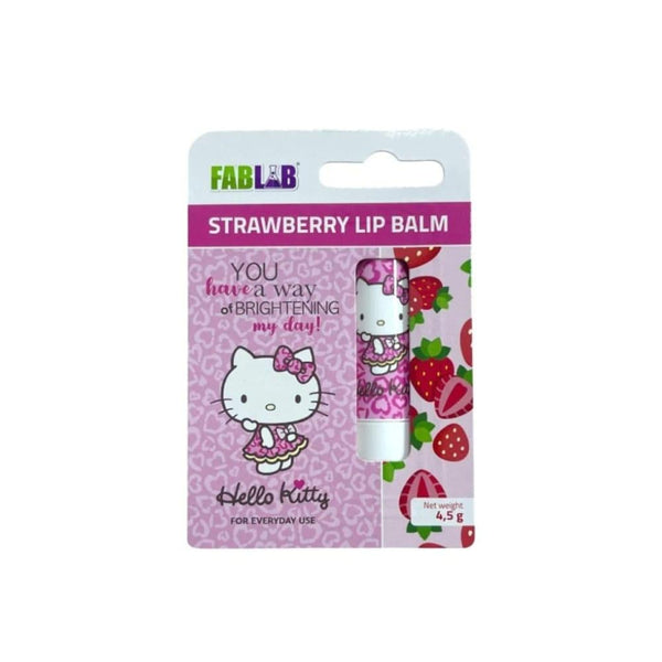 Best Lip Balm for Dry Lips Strawberry Hello Kitty Fablab 4.5g