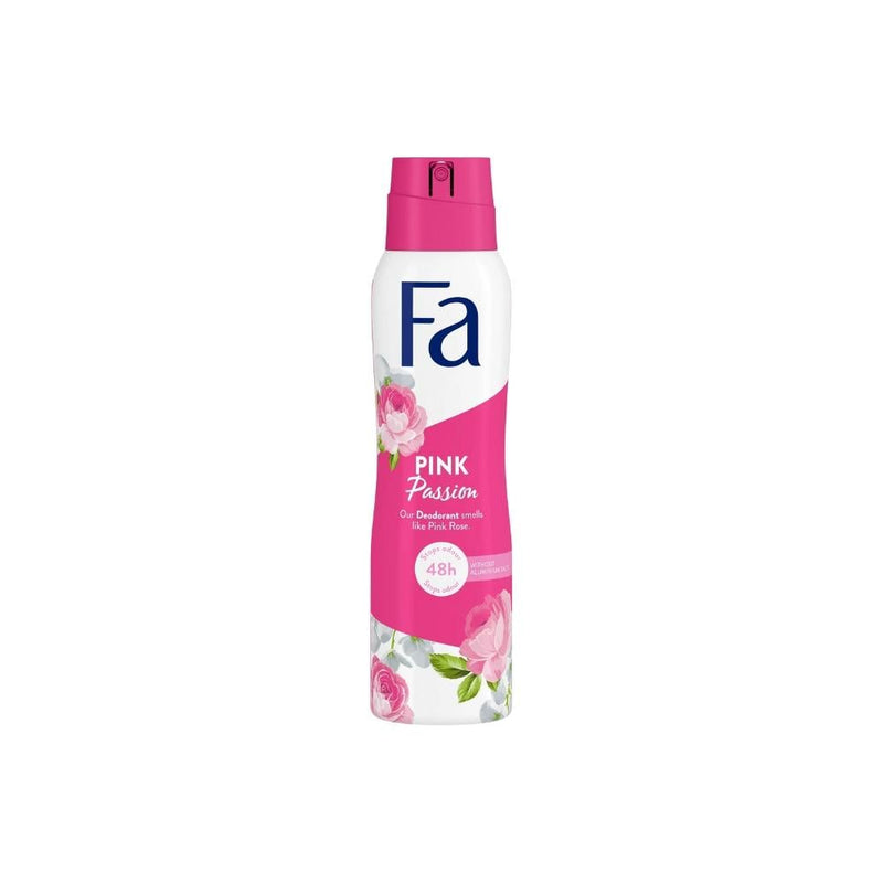 Fa Pink Passion Spray Deodorant, 150ml, Quick-Drying
