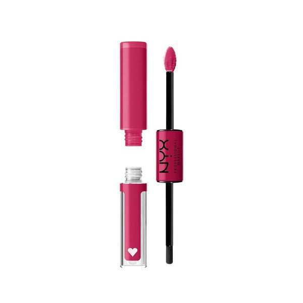 NYX Shine Loud Long-Lasting Liquid Lipstick and High-Shine Top Gloss, Shade 13
