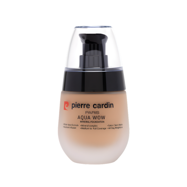 Pierre Cardin Aqua Wow Mineral Foundation Beige Warm 802 Lightweight Hydrating
