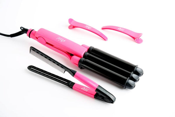 Aria Beauty Triple Curling Iron AB8006 Hair Crimper