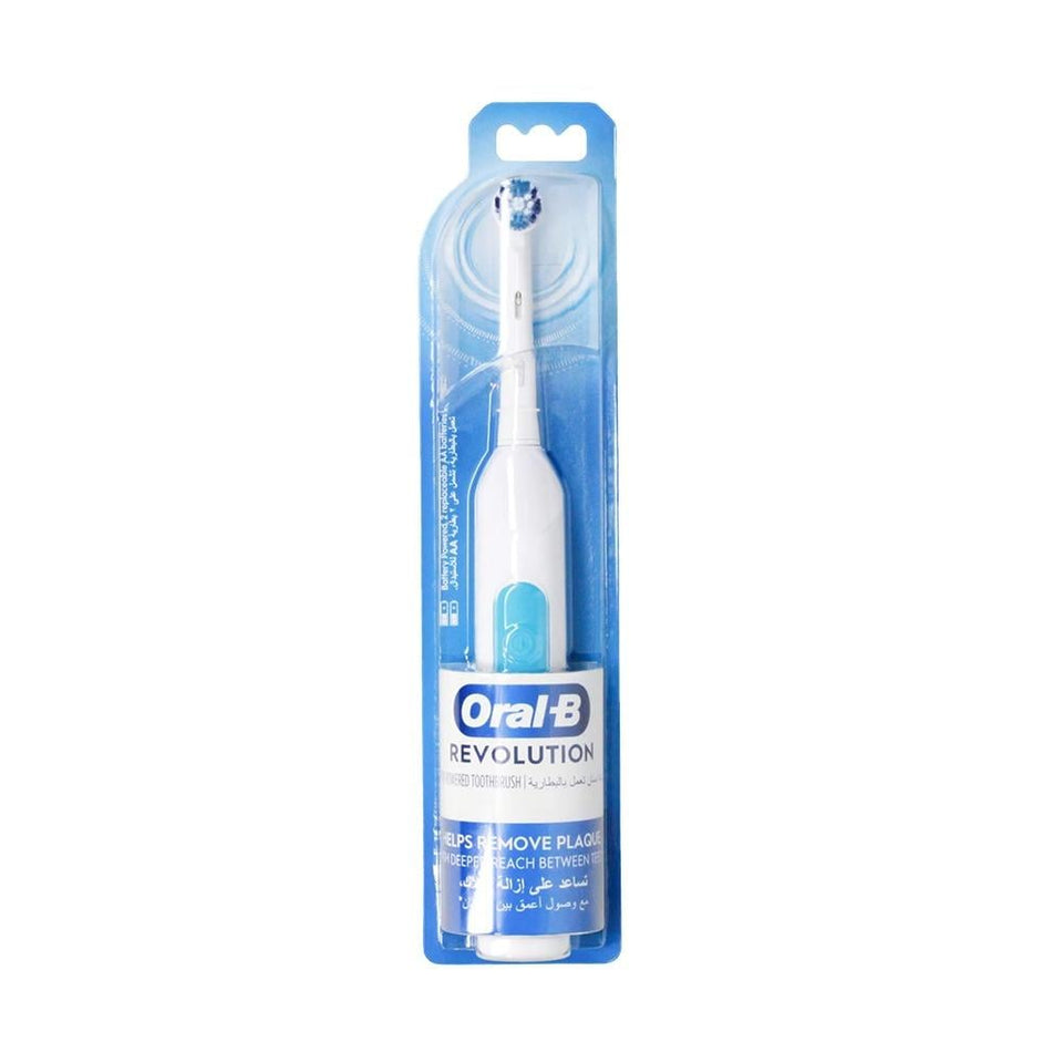 Oral-B Revolution Battery Toothbrush for Effective Plaque Removal & Gum Health 1 unit