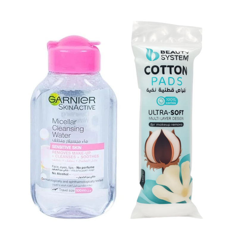 Garnier Micellar Cleansing Set - 100 ml & 80 Pads