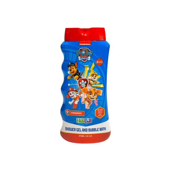 Bubble Shower Gel Strawberry 2 in 1 Paw Patrol Nickelodeon 400ml