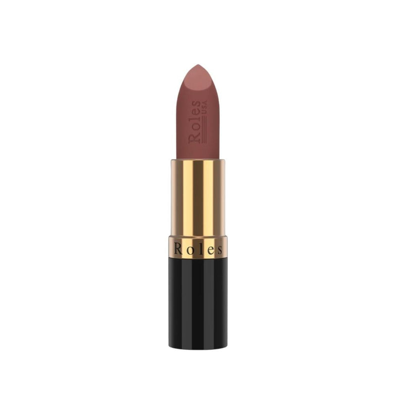 Roles Matte Creamy Rouge Lipstick 123 - Long-Lasting with Shea Butter