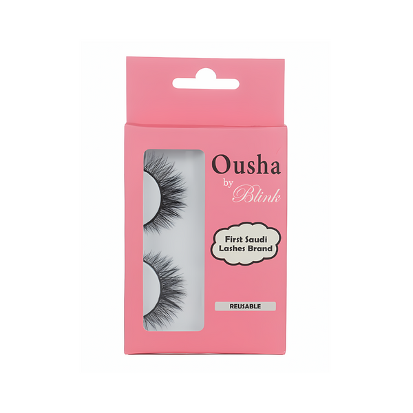 Ousha Natural Hair Eyelashes No. 7 3D Mink Reusable Thick