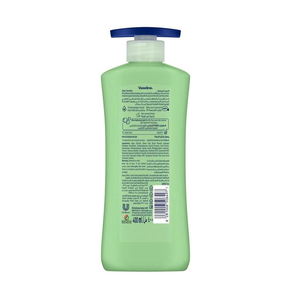 Vaseline Intensive Care Aloe Soothe Body Lotion for Dry Skin 400ml